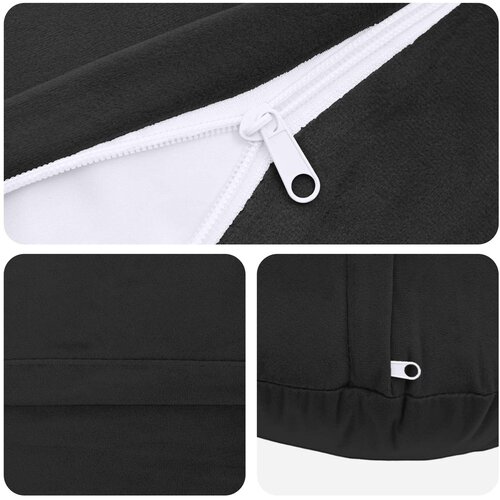  Presvlaka za jastuk 6 pcs HEERLEN Crna &amp;Oslash; 50 cm Bar&amp;scaron;un Slike