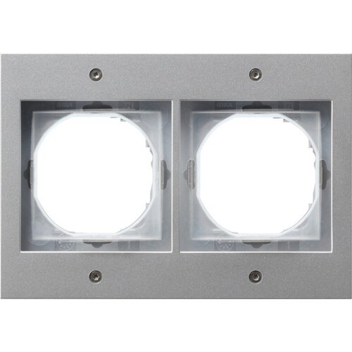 Gira pokrivni okvir 2f.aluminij TX44 021265, (20858841) Cene