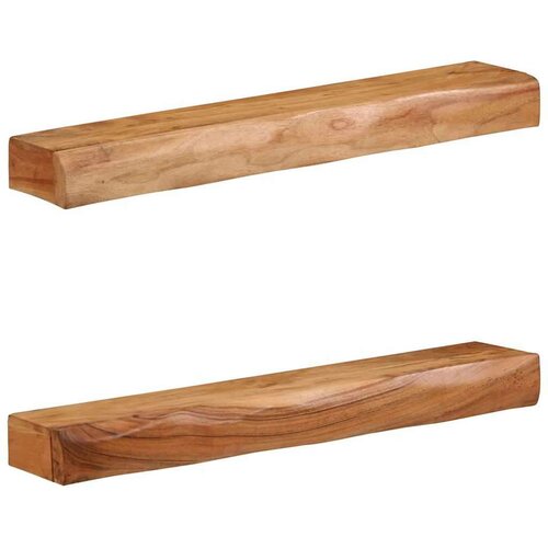 VidaXL Zidne police 2 kom 80x17x8 cm od masivnog bagremovog drva Slike