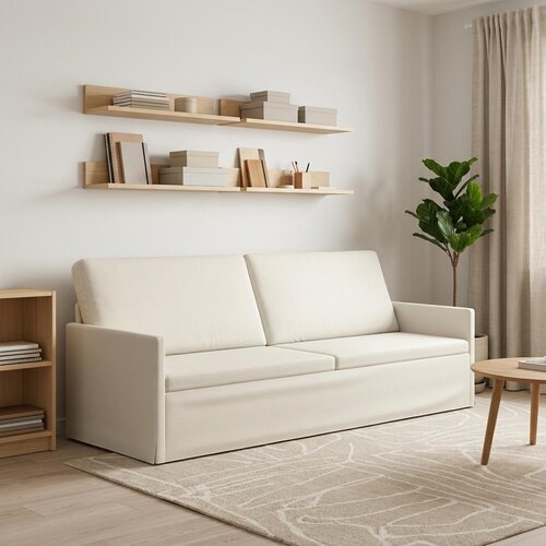 SOFA za 3 osobe Krem 220 x 81 x 82 cm Baršun Cene