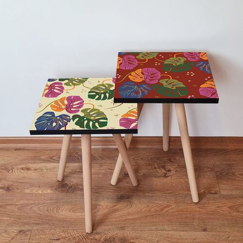 Hanah home 2Shp430 - Multicolor Multicolor Nesting Table (2 Pieces) Cene