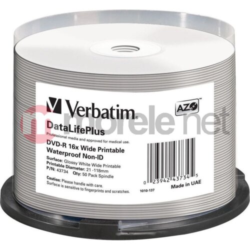 Verbatim DataLifePlus 4,7 GB DVD-R 50 kom Slike