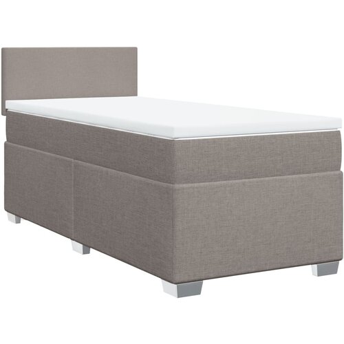 VidaXL Box spring postelja z vzmetnico taupe 80x200 cm blago, (21291001) Slike