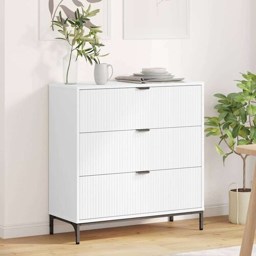 vidaXL Ormarić / Komoda Bijelo 79,5 x 33 x 82 cm Konstruirano drvo Cene