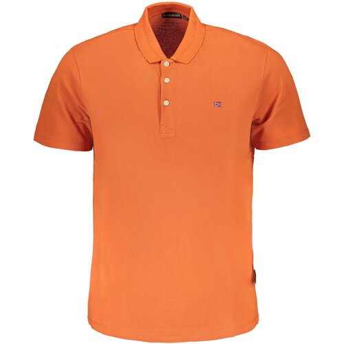 Napapijri MEN&amp;amp;#39;S ORANGE SHORT SLEEVED POLO SHIRT Slike