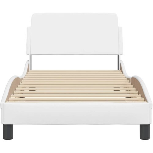  Okvir za krevet Dover bijela 90x200 cm od umjetne kože Slike