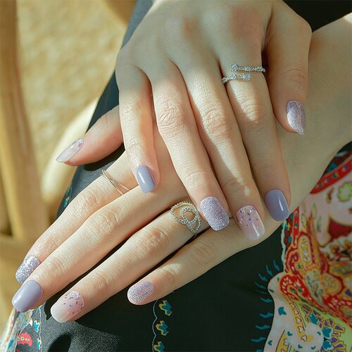OHORA Gel Nail Sticker N Afterglow nalepke za nohte odtenek ND-196 30 kos Slike