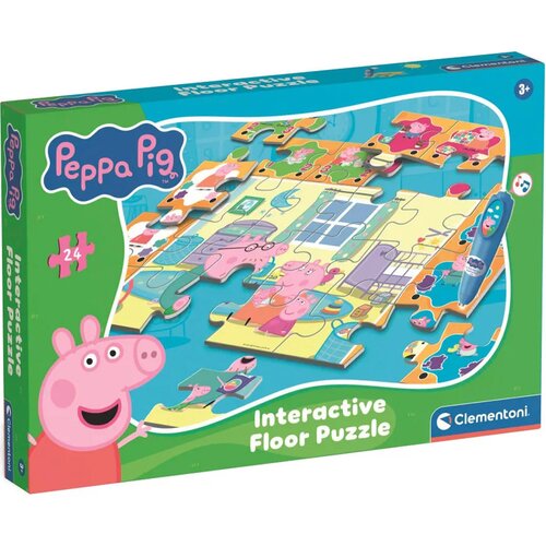 Clementoni Peppa prase interaktivna 24-dijelna podna slagalica - Cene