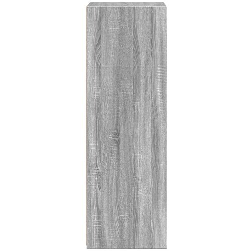  Visoka komoda siva boja hrasta 50x41x124 cm konstruirano drvo Slike