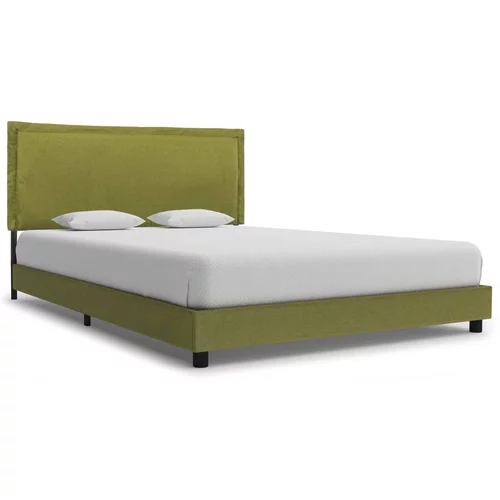 vidaXL Okvir za krevet od tkanine zeleni 120 x 200 cm
