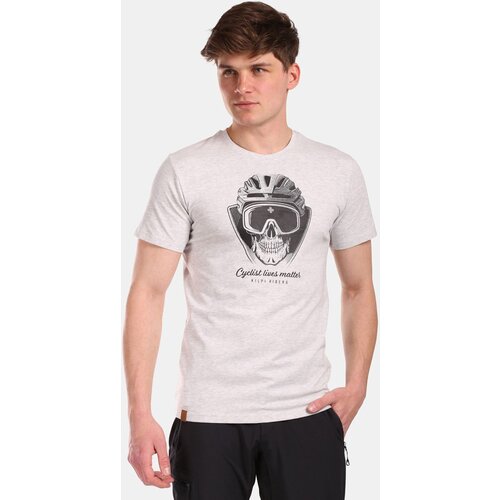 Kilpi Men's cotton T-shirt VIBE-M Light grey Cene