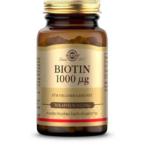 Solgar Biotin 1000 &amp;micro;g - 50 kaps. Slike