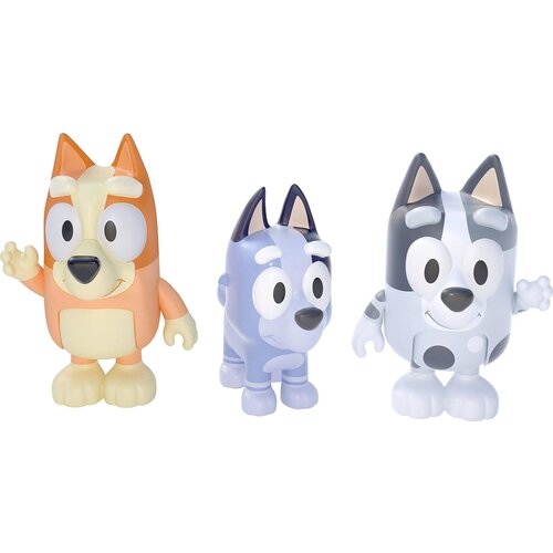 BLUEY Paket treh figuric - Cousins (BINGO, MUFFIN &amp;amp; SOCKS) - 1 k. Slike