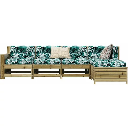  5-dijelni set vrtnih sofa od impregnirane borovine