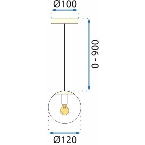 Toolight lampa viseća APP1249-1CP gold Slike
