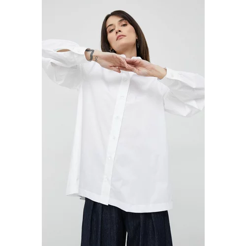 Seidensticker Košulja za žene, boja: bijela, regular, s klasičnim ovratnikom