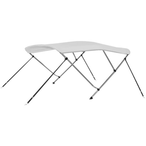 VidaXL tenda bimini s 3 luka bijela 183 x 160 x 137 cm Slike