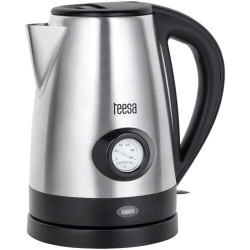 Teesa električno kuhalo za vodu s indikatorom temperature vode, nehrđajući čelik, 2200 W, 1,7 l Slike