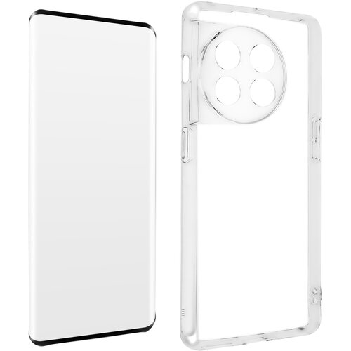 AVIZAR oneplus 11 360° protection pack: mehka torbica iz crnega konturnega kaljenega stekla, (20650337) Cene