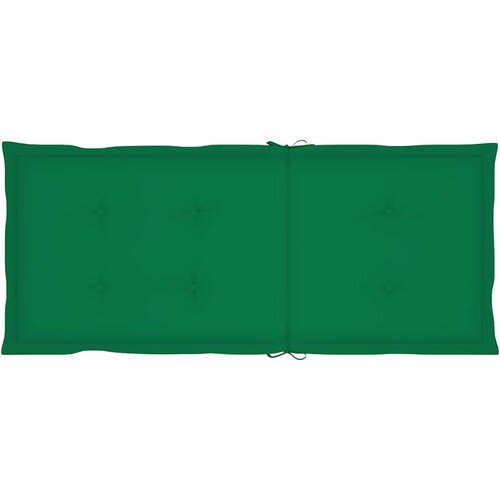  Sklopive stolice na razvlačenje, 4 kom. s jastucima, masivno drvo akacije Zelena 120 x 50 x 3 cm Slike