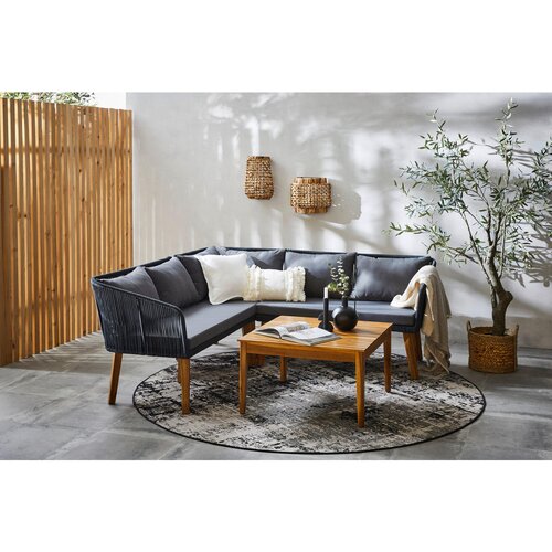 Ambia Garden LOUNGE GARNITURA tkanina akacija v celoti masivno železo Cene