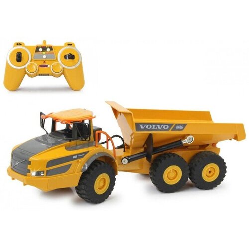 JAMARA kamion na daljinsko upravljanje, kiper Volvo A40G, žuti 1:20, (4042774458089) Cene