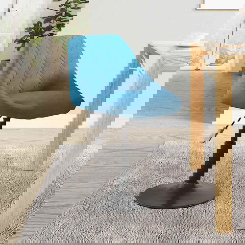 VidaXL Jedilni stol moder žamet Slike