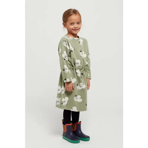 Bobo Choses Otroška obleka zelena barva