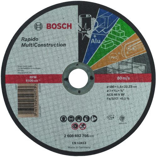 Bosch MultiConstruction Rapido rezne ploče sa ravnim centrom, otvorom od 22,23 mm za velike ugaone brusilice 2608602766 Cene