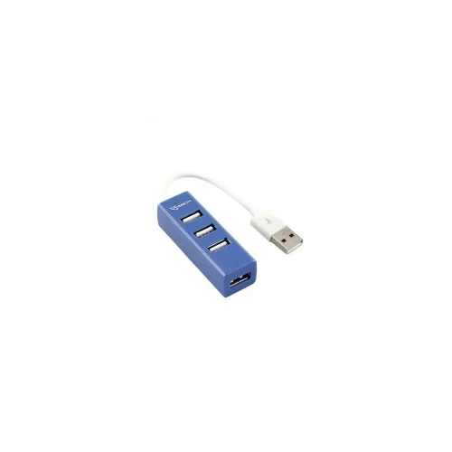 S Box SBOX USB RAZDJELNIK H-204 PLAVI / USB-2.0 4 ULAZA