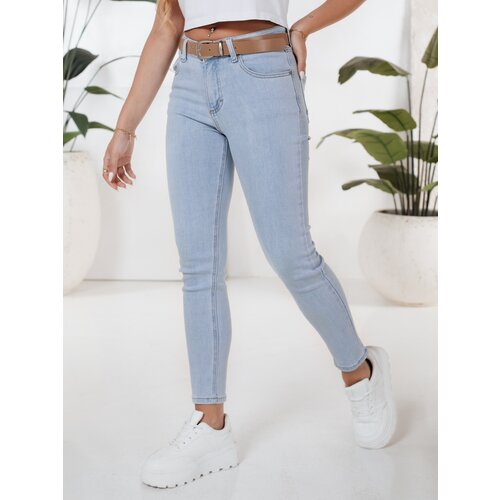 DStreet Damskie jeansy skinny BLUEVIBE niebieskie Slike