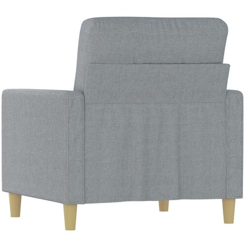 VidaXL Fotelja svjetlosiva 60 cm od tkanine Slike
