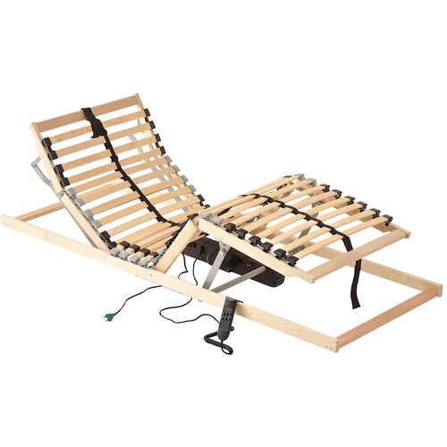 LEŽAJ s letvicama Smeđa 80 x 190 cm Čvrsto drvo bukve Slike
