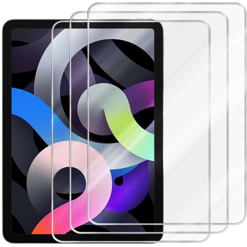 Cadorabo 3x Oklepna folija, združljiv z Apple iPad AIR 4 (10.9 Zoll) in visoka prosojnost - 3-pack Kaljeno steklo za za&amp;scaron;čito zaslona s trdoto 9H in združljivostjo s 3D dotikom, (20860696) Slike
