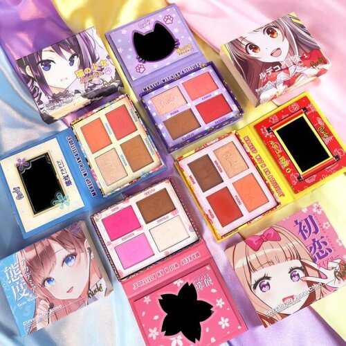 Rude Cosmetics paleta boja za lice MANGA Purr-fect Neko-Chan 11.2 g Slike