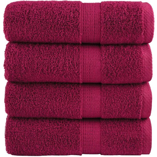 Premium ručnici za pranje SOLUND 4 kom. bordo 30x30 cm 600 g/m&sup2; Cijene