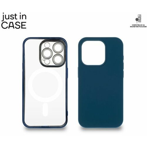 Just In Case 2u1 extra case mag mix plus paket plavi za iphone 15 pro Slike
