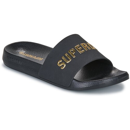 Superdry Natikači SANDALE PISCINE LOGO LUXE Črna Cene