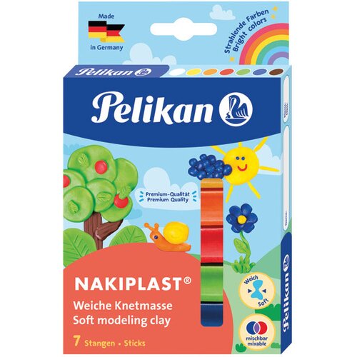  Plastelin 7boja (total 125g) karton nakiplast pelikan 622712 blister Cene