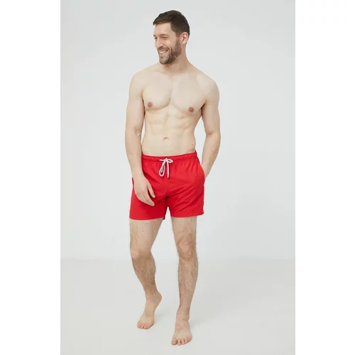 John Frank Kratke hlače za kupanje boja: crvena