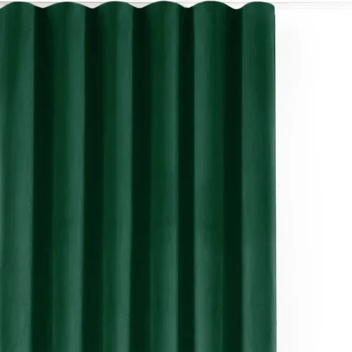 Filumi Zelena žametna zavesa za delno zatemnitev 200x300 cm Velto –