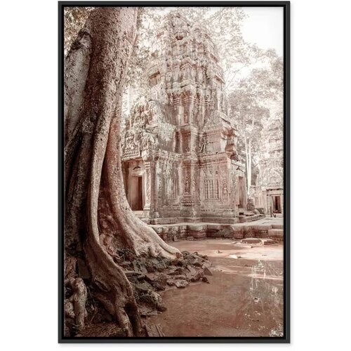  Slika - Ruins of Angkor (1 Part) Vertical 40x60 U crnom drvenom okviru Slike