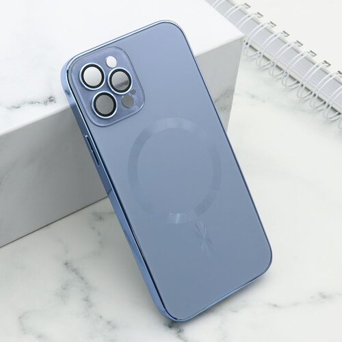 Maska elegant metal magsafe za iphone 12 pro/ svetlo plava Slike