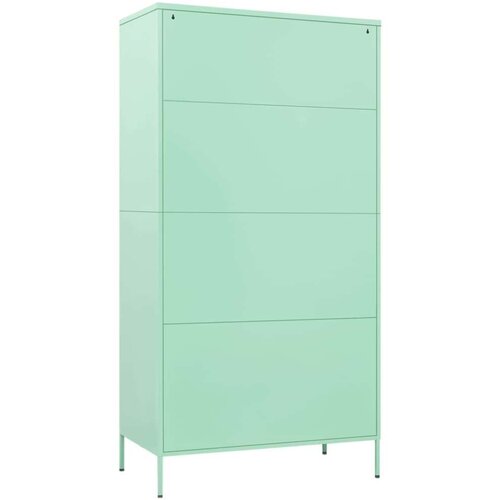 VidaXL Garderobna omara mint zelena 90x50x180 cm jeklo Slike