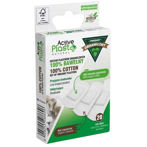 ActivePlast 100% Bombažni obliži (20 kosov) Cene