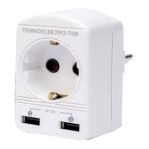  tehno - utikač - priključnica + 2 usb Slike