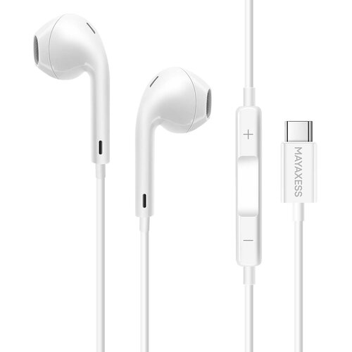 Oem Mayaxess, Žične USB-C slu&scaron;alke za iPhone 17 Pro z vgrajenim mikrofonom, Bela, (5000231707) Cene