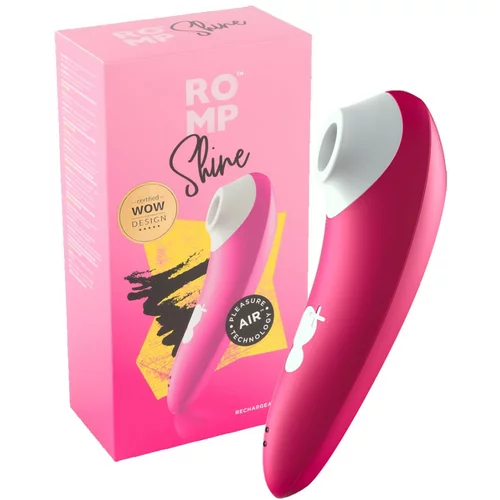 ROMP Shine - stimulator klitorisa na baterije, vodootporan zračni val (ružičasti)