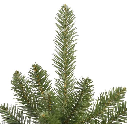 VidaXL Umjetno božićno drvce S LED lampica Zelena 240 cm PVC i metal Slike