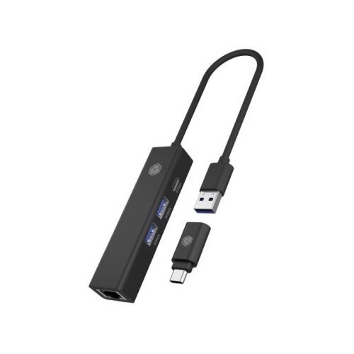 Icybox IB-HUB1439-LAN 4 Port Hub s USB 3.2 Type-A ili Type-C priključkom Cijene